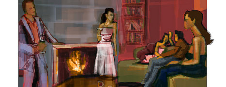 Speed Painting of a Party