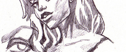 Sketch of the Day: Some Chick with Attitude